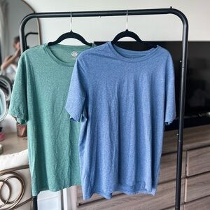 Men's Green and Blue T-Shirts
